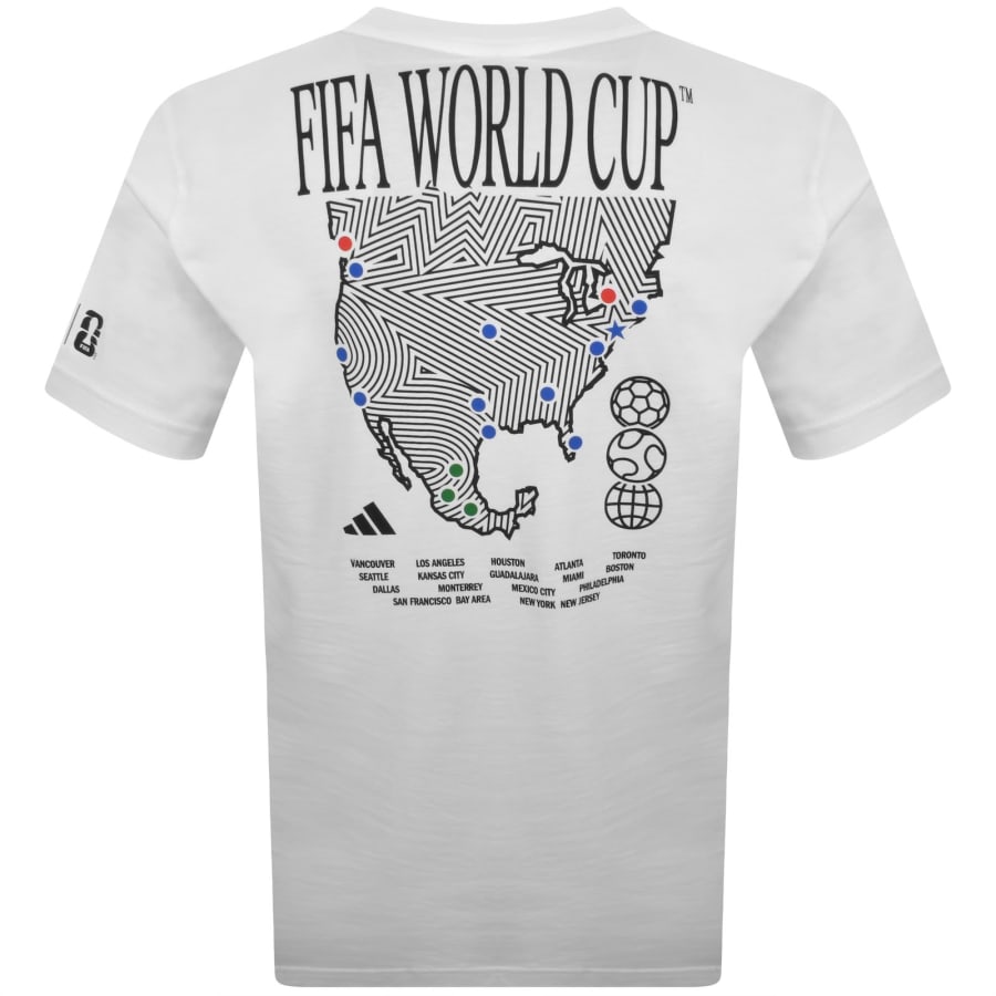 adidas Sportswear X FIFA WC Map T Shirt White | Mainline Menswear us